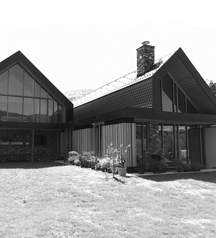 arhitektura nadstandardne hiše na Pohorju