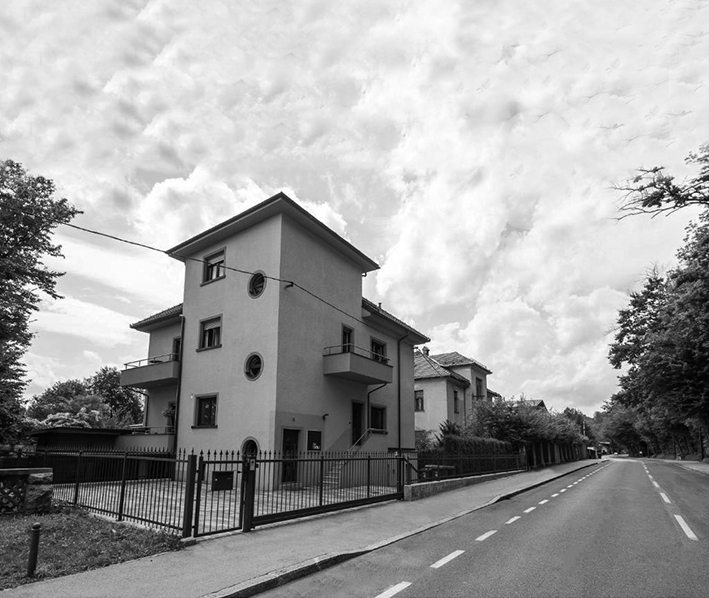 arhitektura luksuzne vile v Rožni dolini