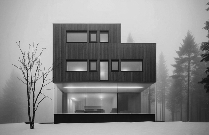 arhitektura vila na obrobju Ljubljane